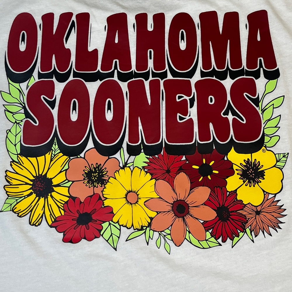 Captivating OU SOONERS Tropical Oversized Tee ~